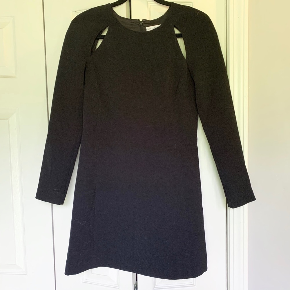 Long sleeve cutout dress